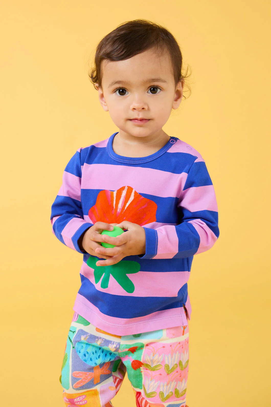 Wild Flower Stripe Baby Tee