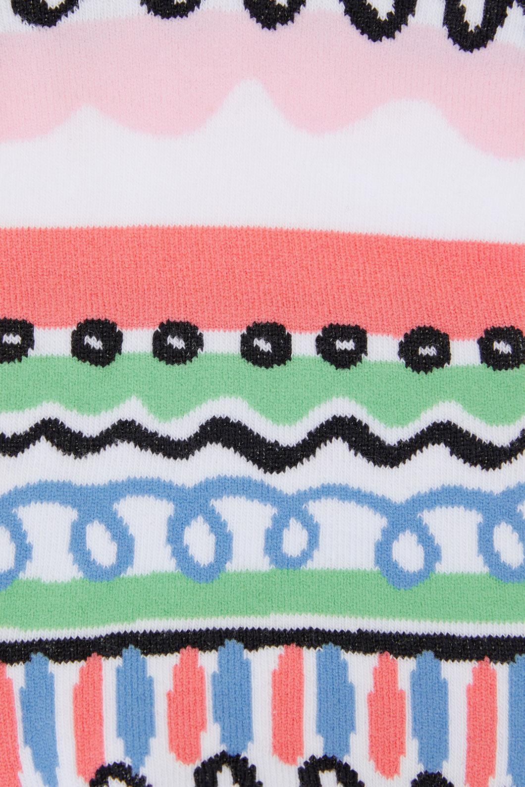 Plate Stripe Ankle Sock