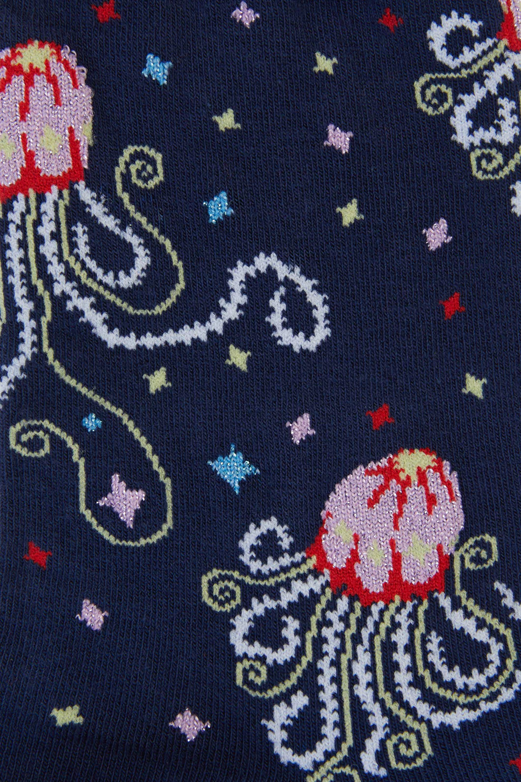 Navy Jellyfish Socks