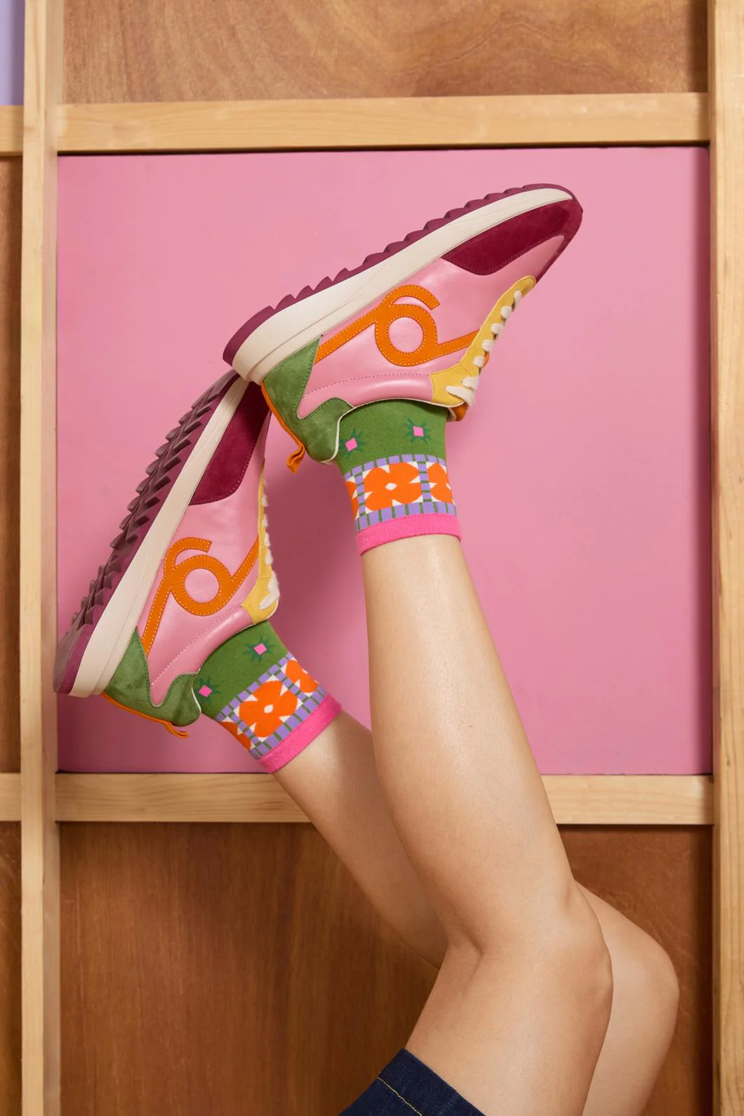Heirloom Green Mesh Sock