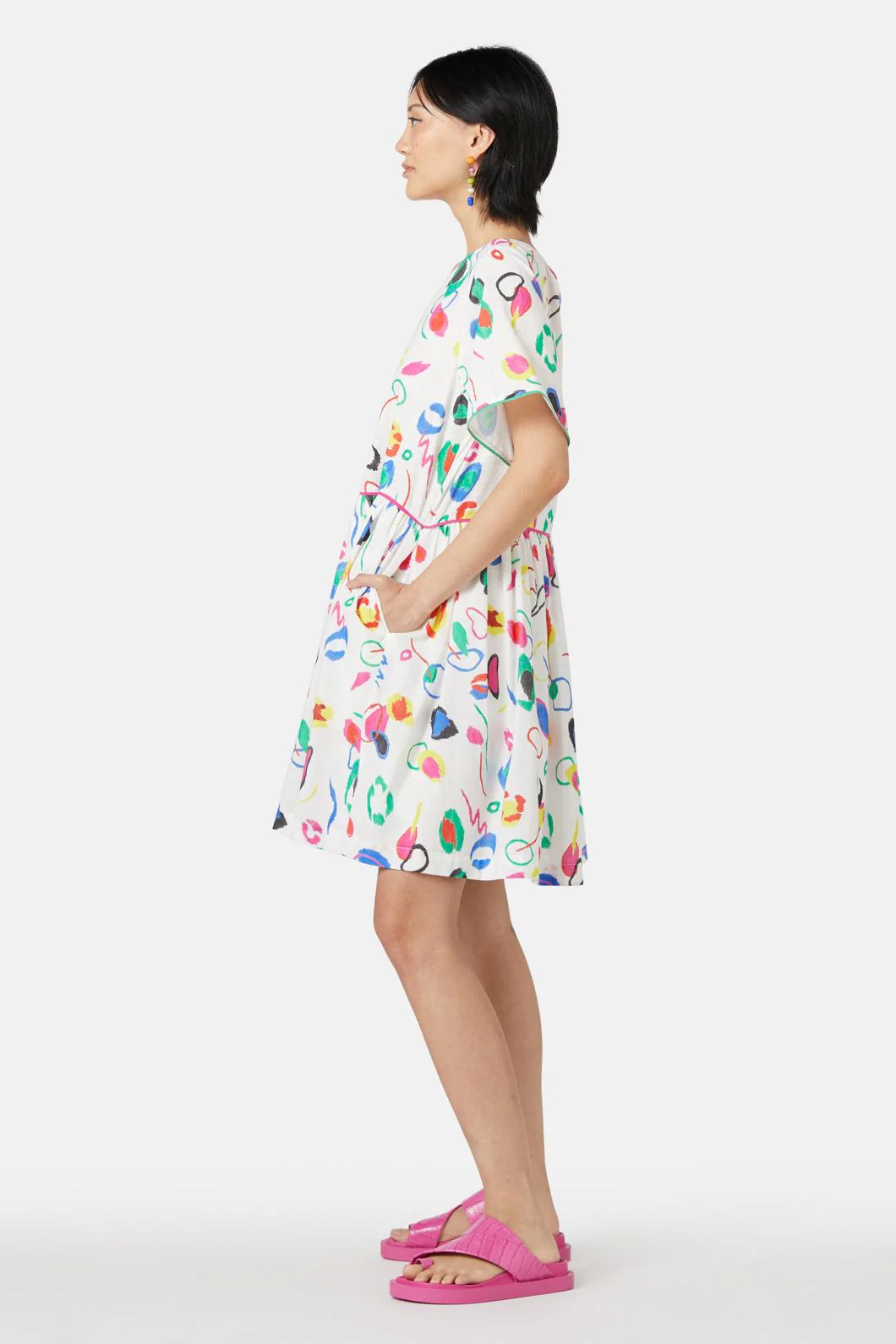 Scribble Beach Dress