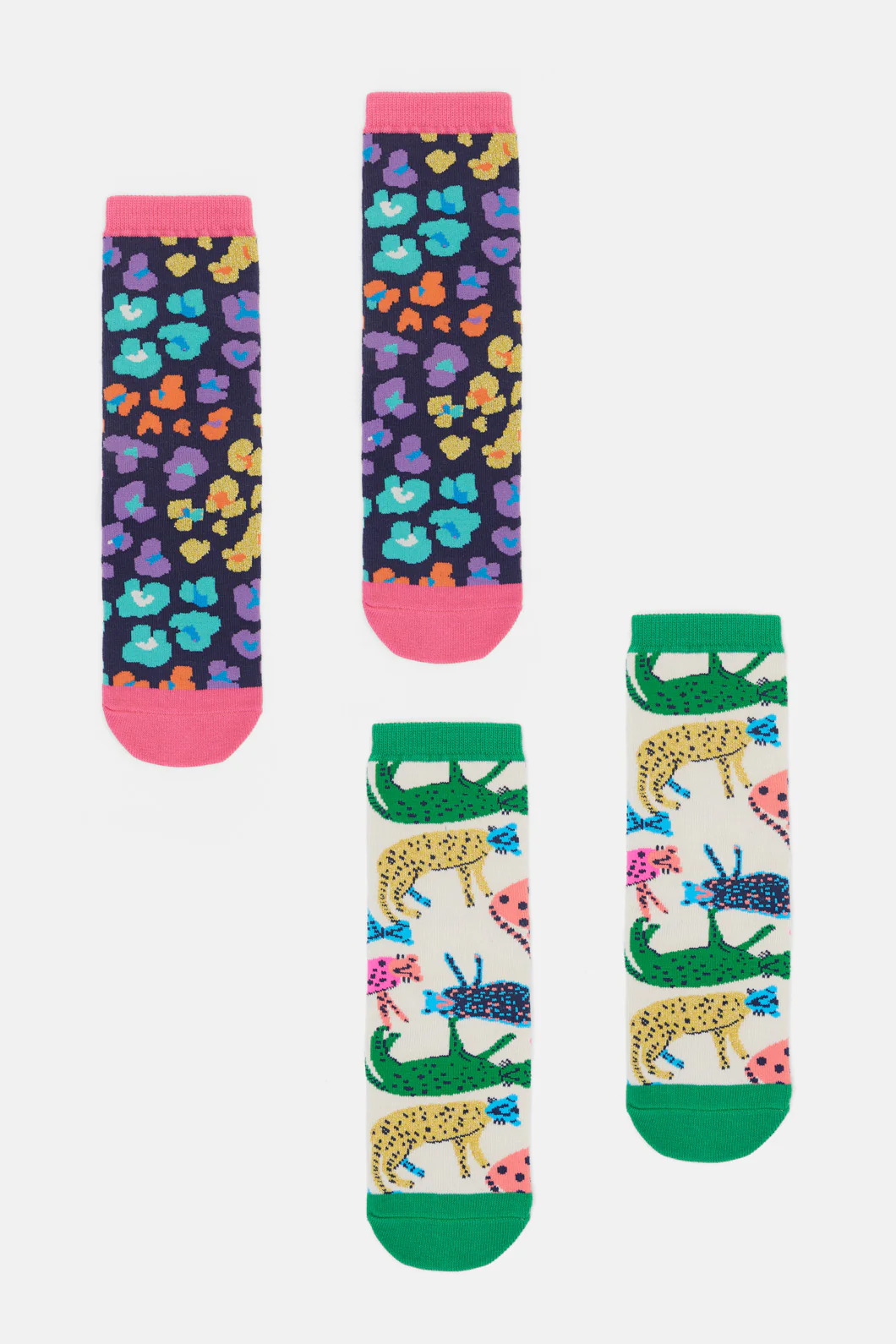Leopards Kids Sock 2Pr Pk