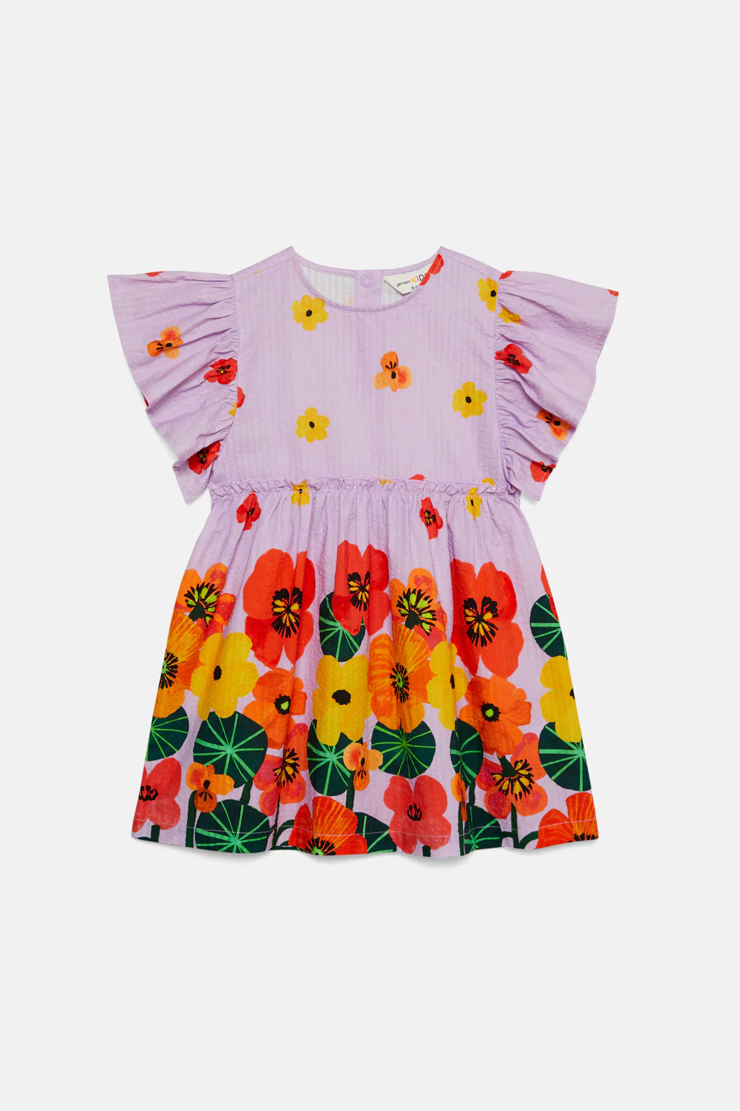 Poppy Border Kids Dress