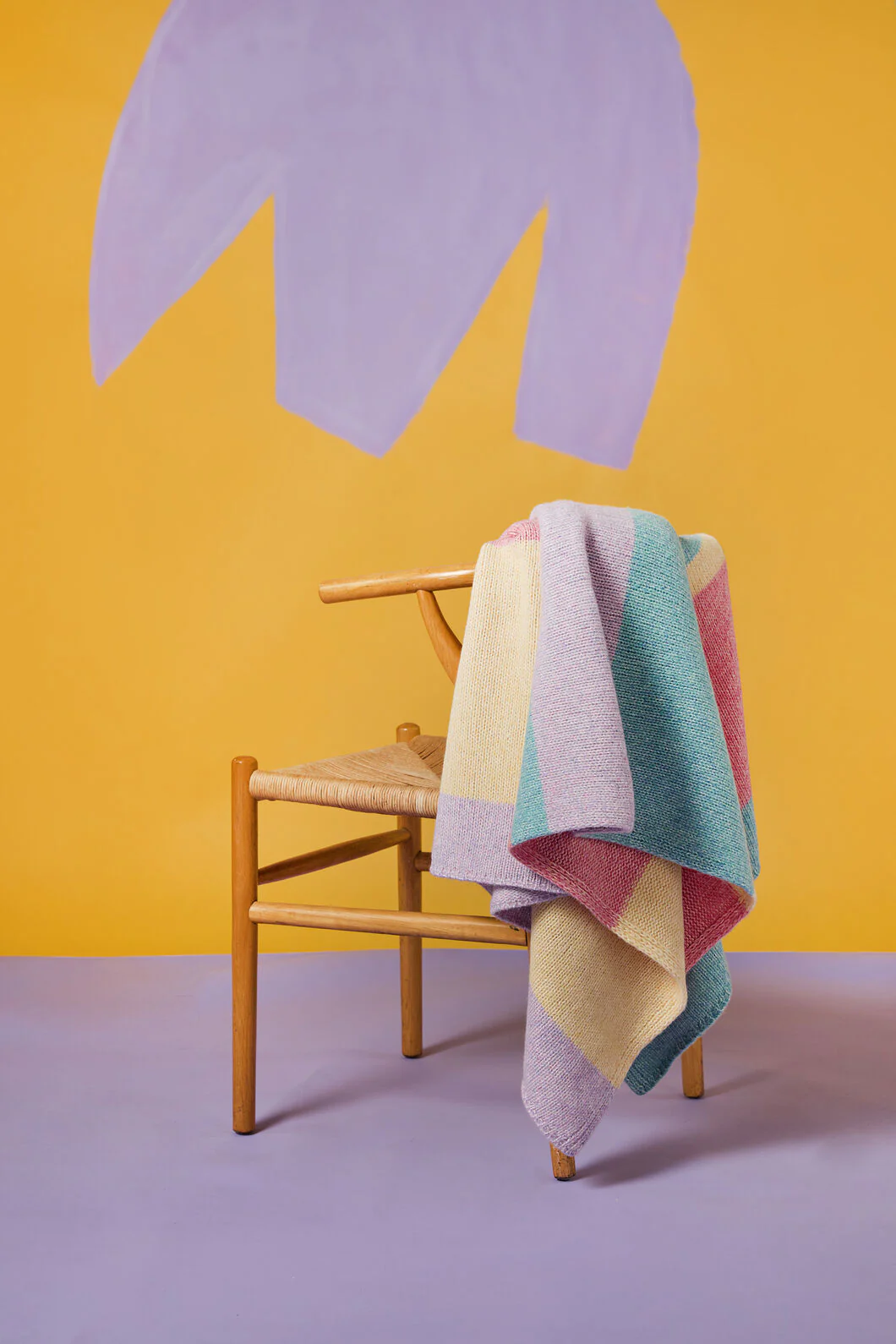 Primary Stripe Wool Throw