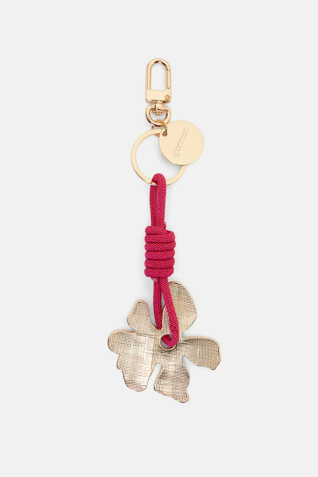 Tropic Check Charm Keyring