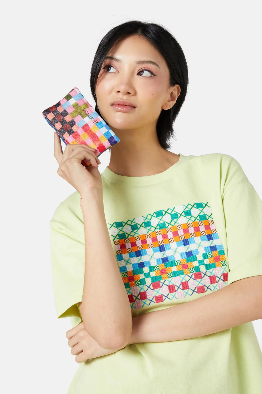 Gingham Garden Wallet