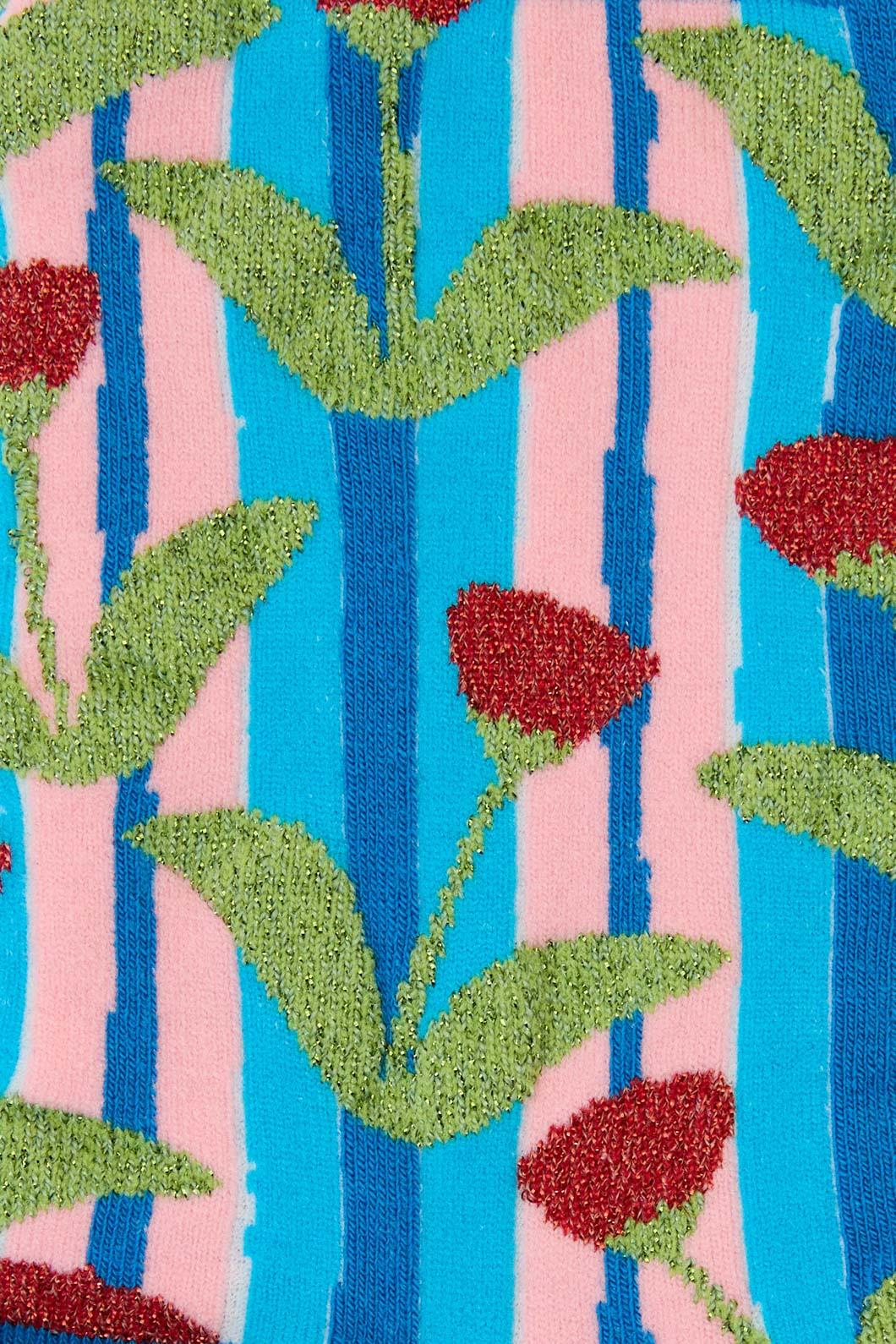 Rosette Floral Sock