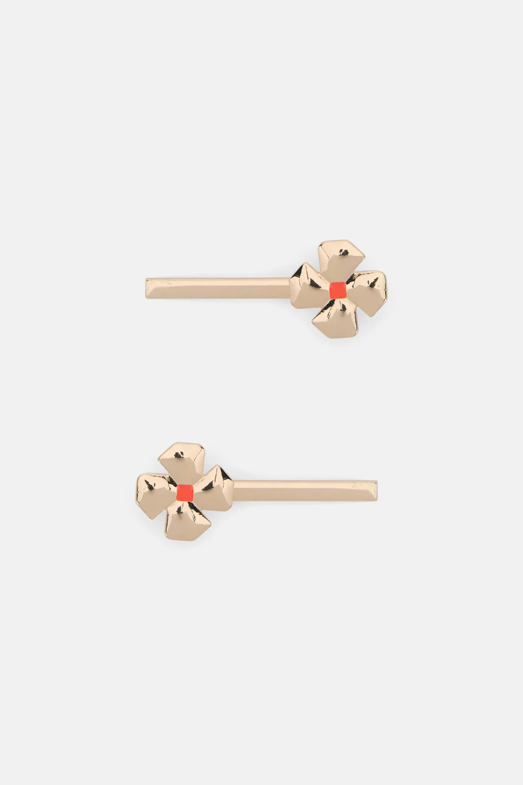 Gold Flower Hair Pin S/2