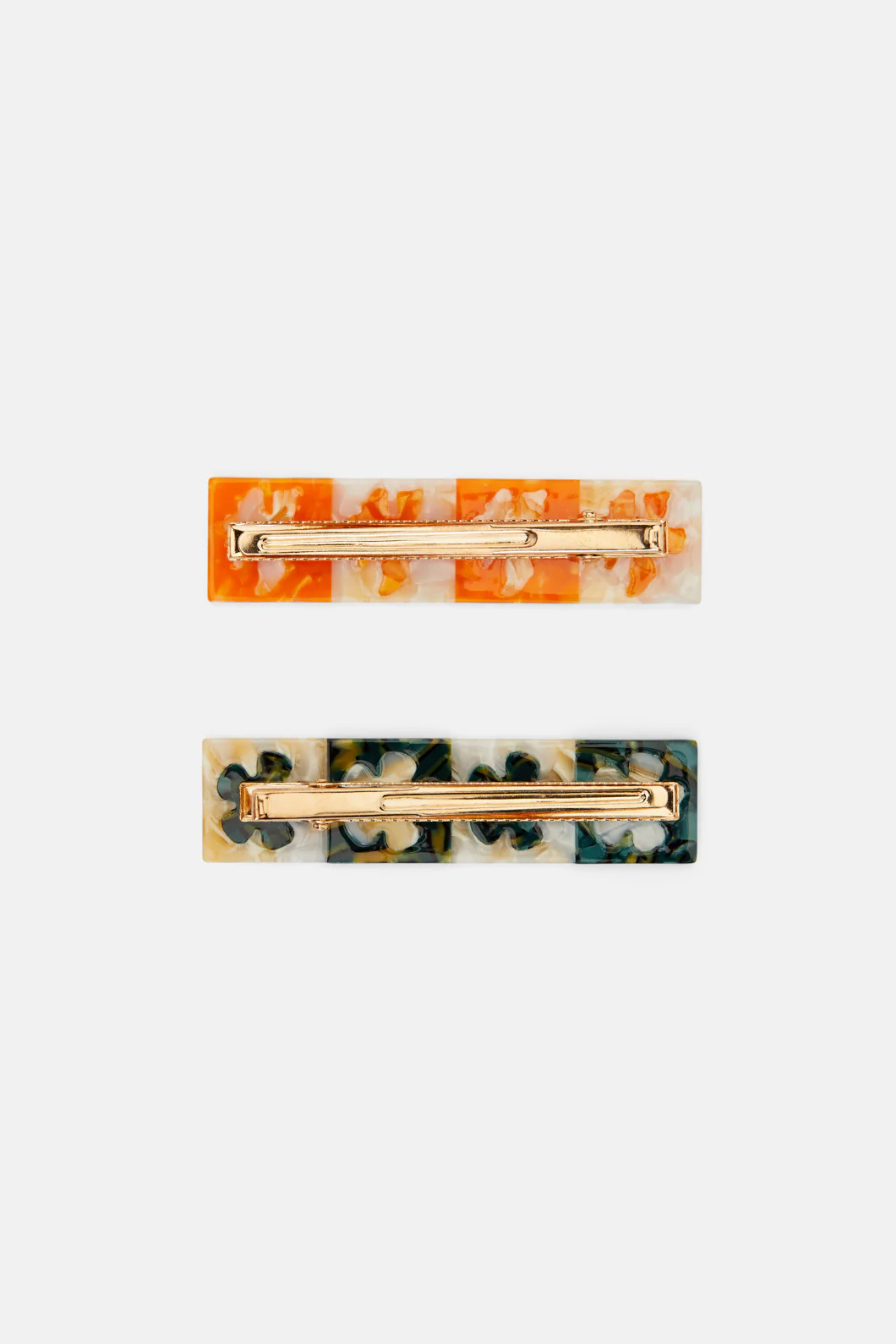 Acrylic Hair Clip Set X2