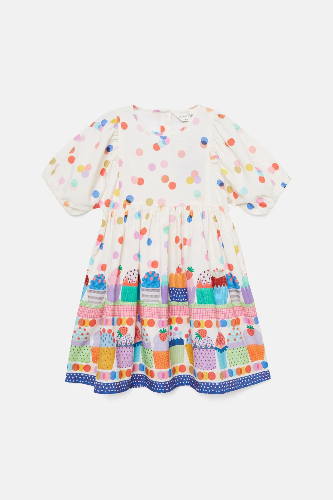 Cupcakes Kids Border Dress