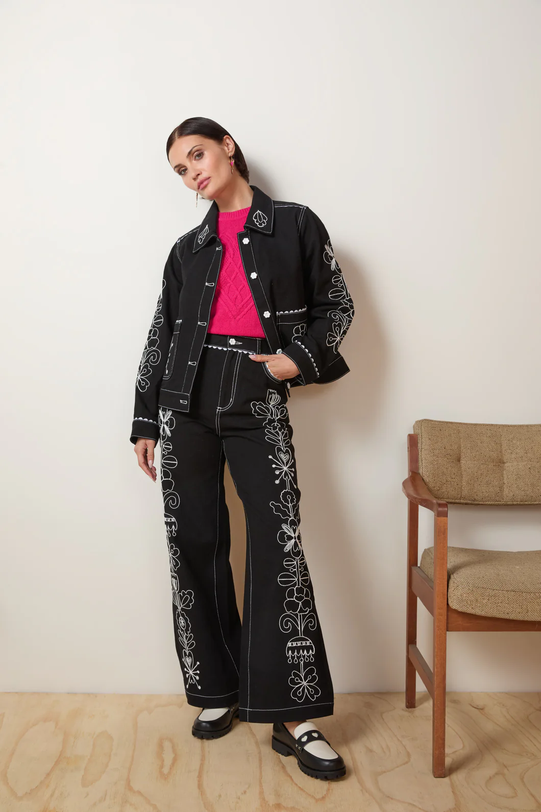 Folk Tales Embroidered Jeans
