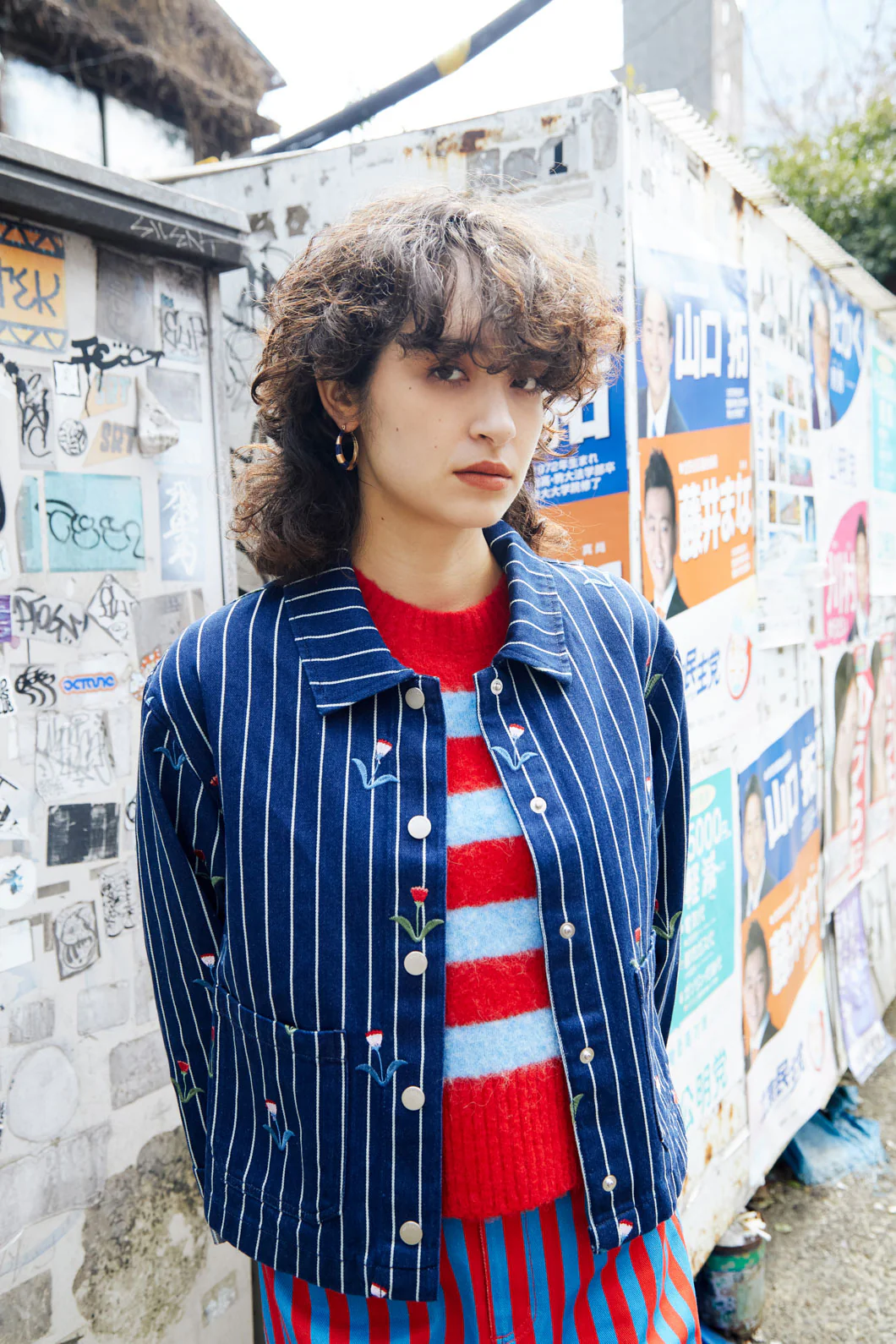 Rosette Denim Jacket