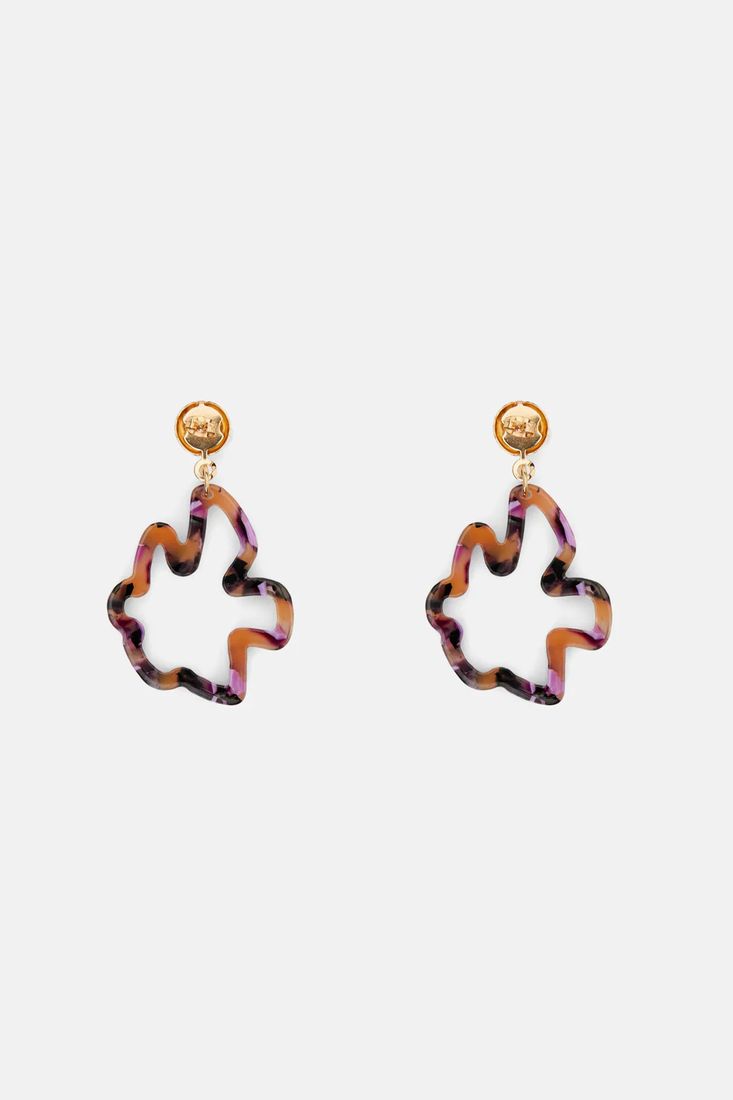 Tropic Check Flower Earrings