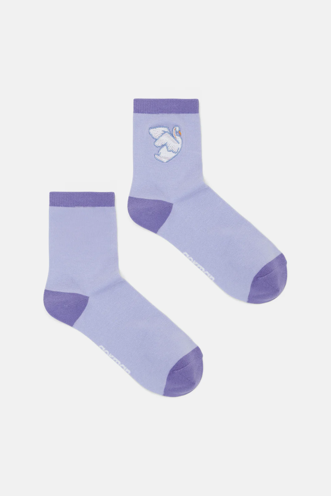 Navy Swan Sock