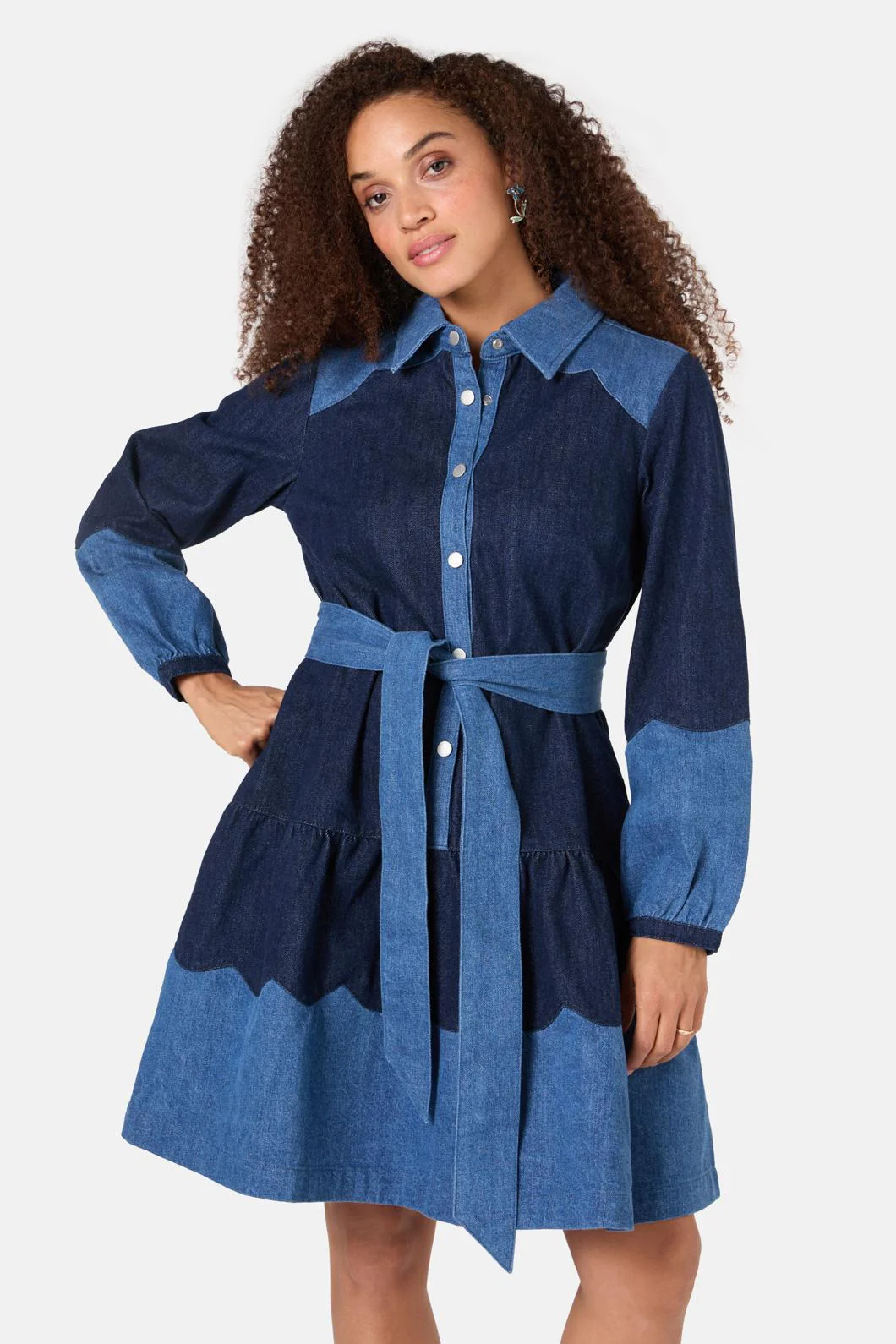 Picking Petals Denim Dress