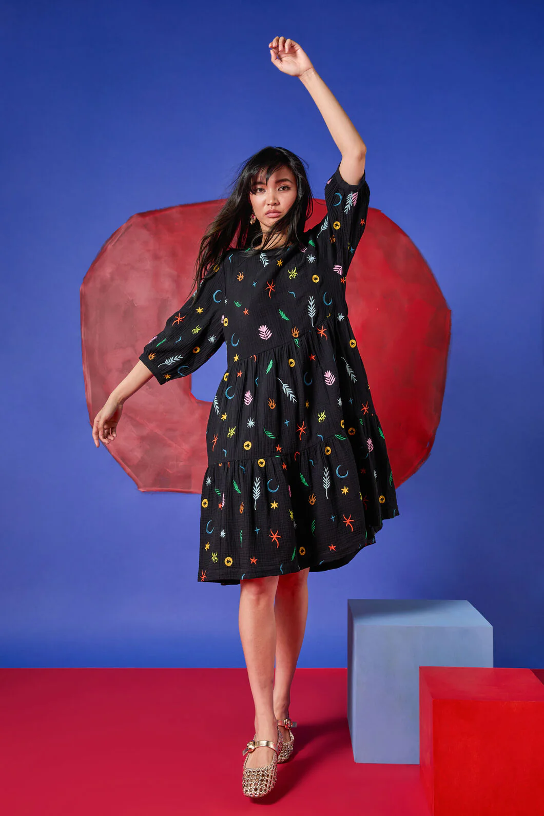 Desert Garden Smock Dress