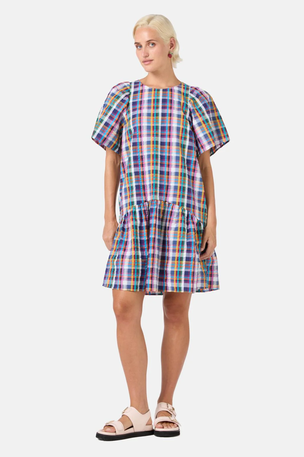 Wilhelmina Check Dress