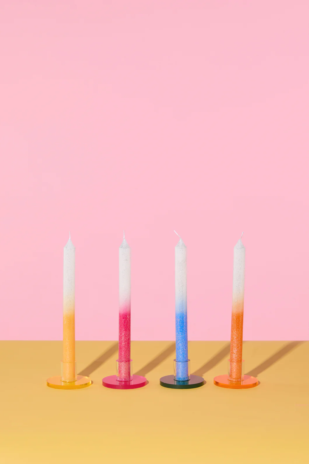 Pop Acrylic Taper Holder Set Of 4