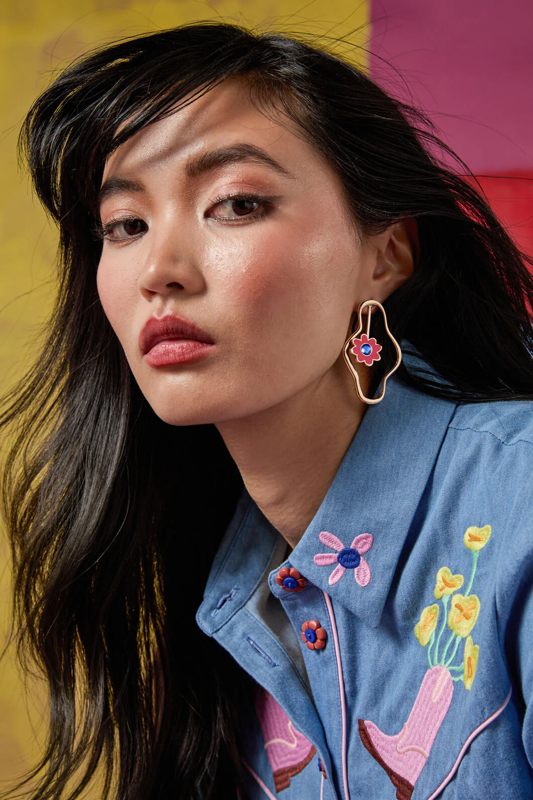 Windowsill Flower Drop Earring
