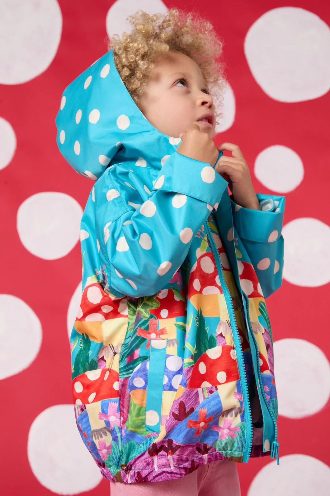 Toadstool Spot Kids Raincoat
