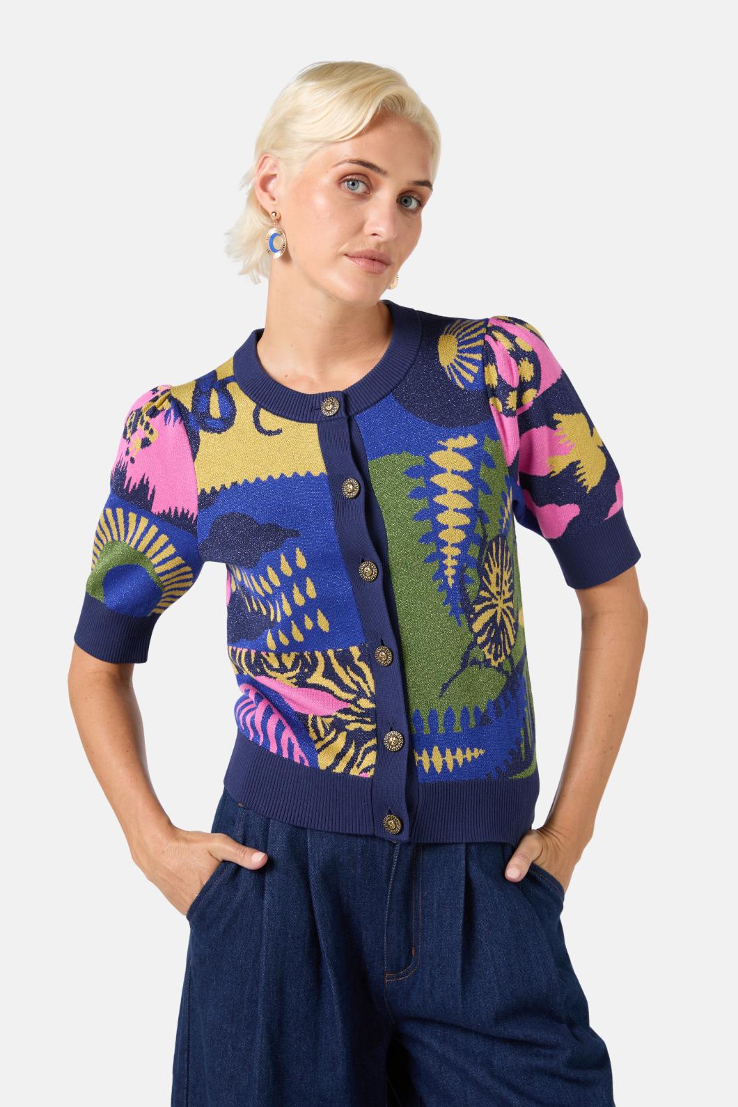 Stamp Collecting Cardigan