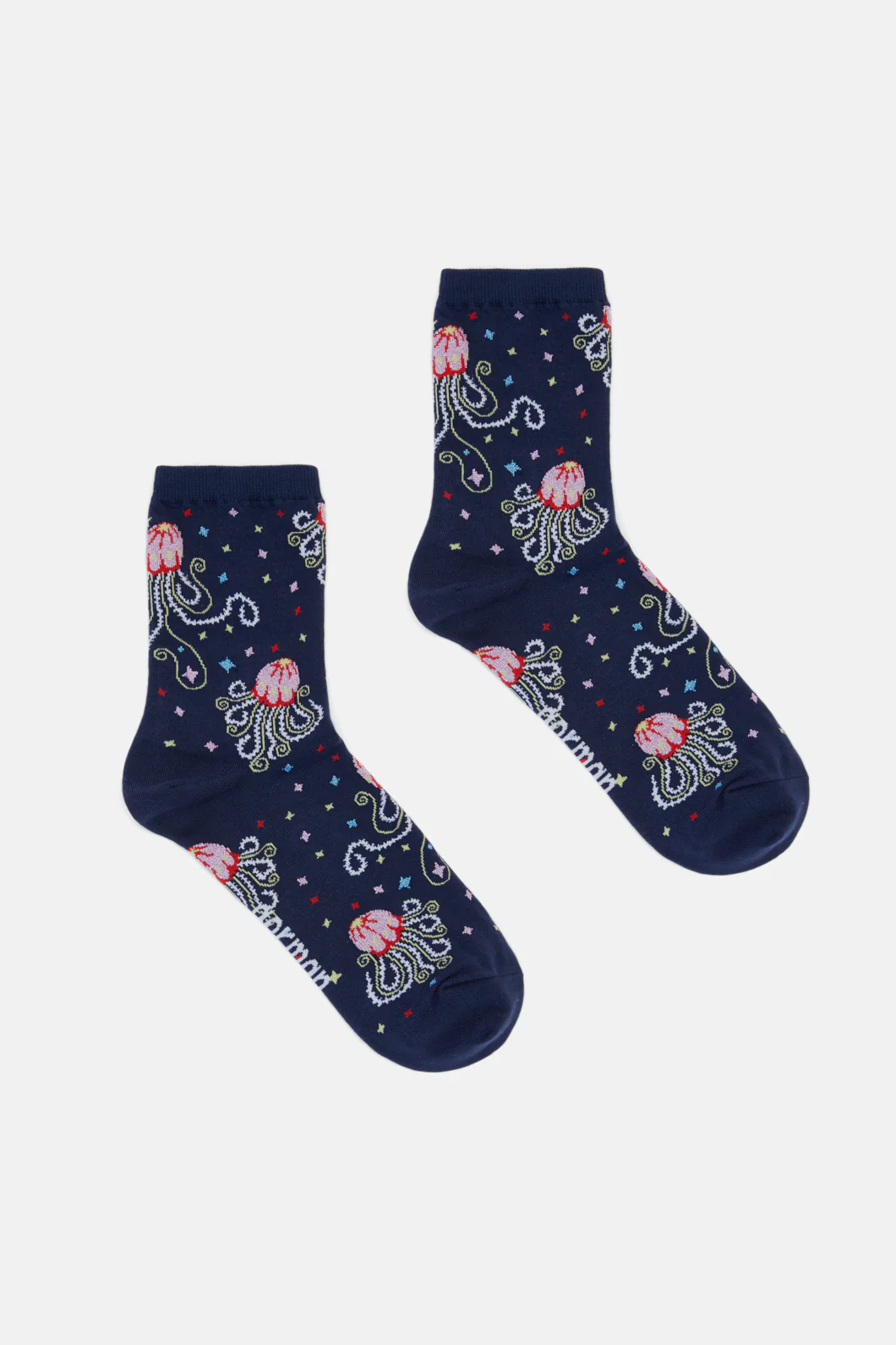 Navy Jellyfish Socks