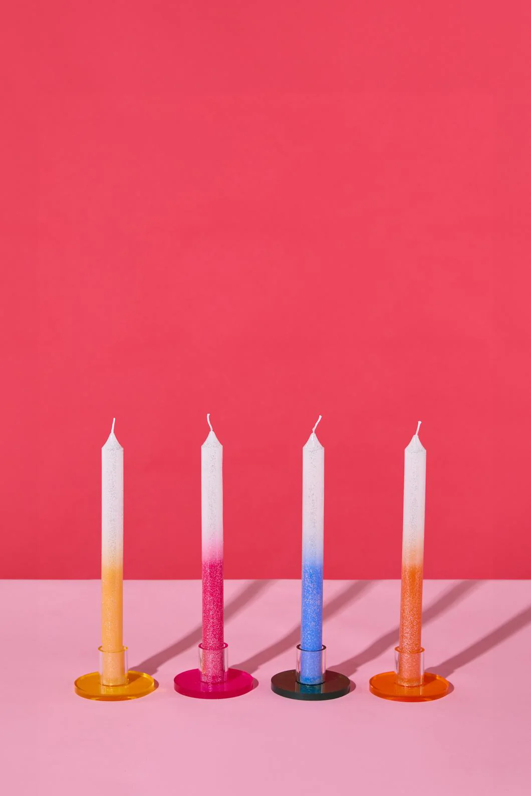 Glitter Candle Set 4