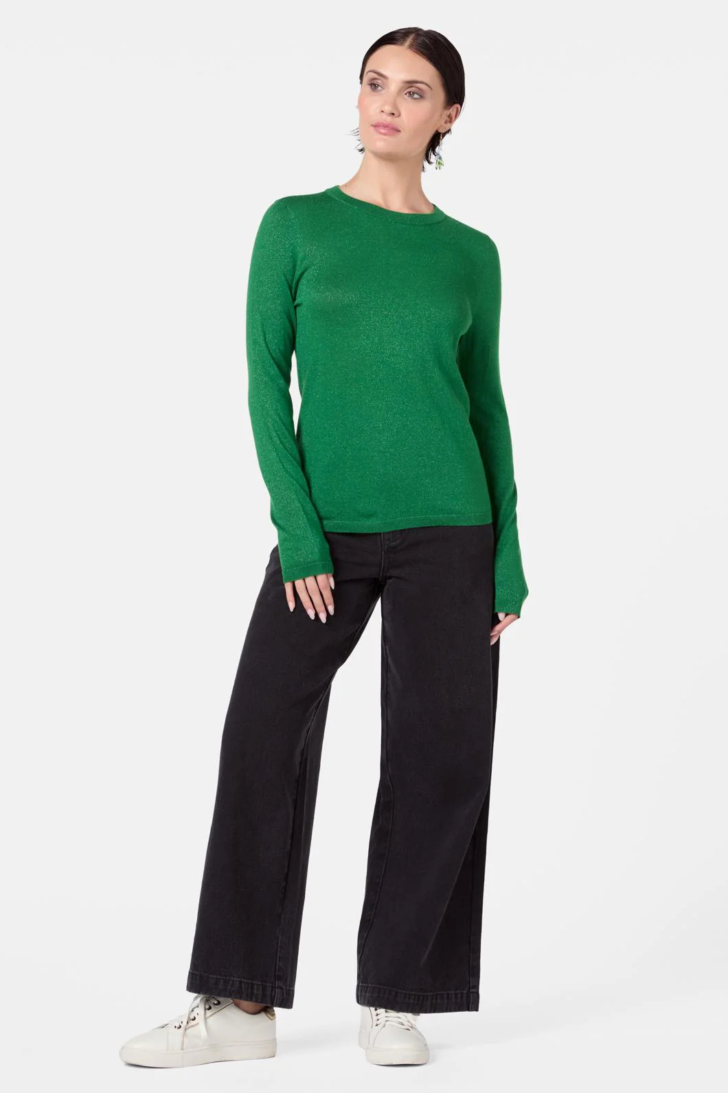 Galaxy Crew Neck Knit Top