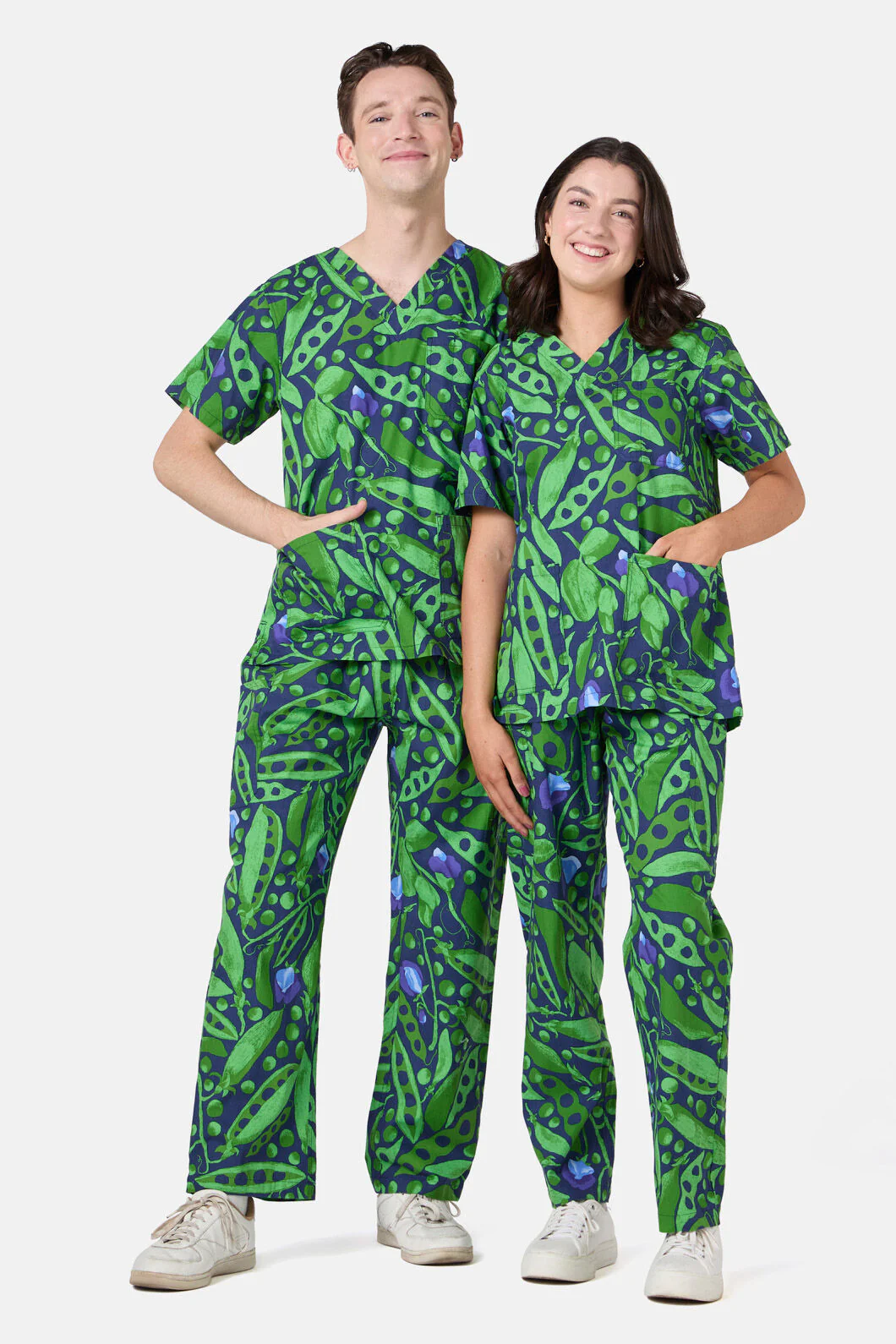 Peas Everywhere Scrub Set