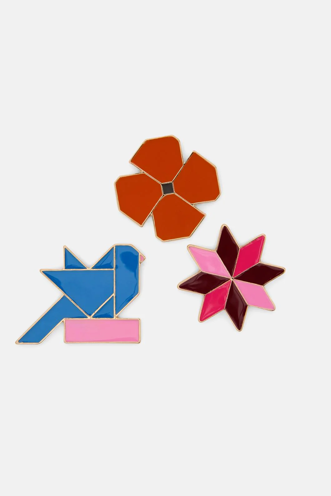 Friendly Folk Pins S/3