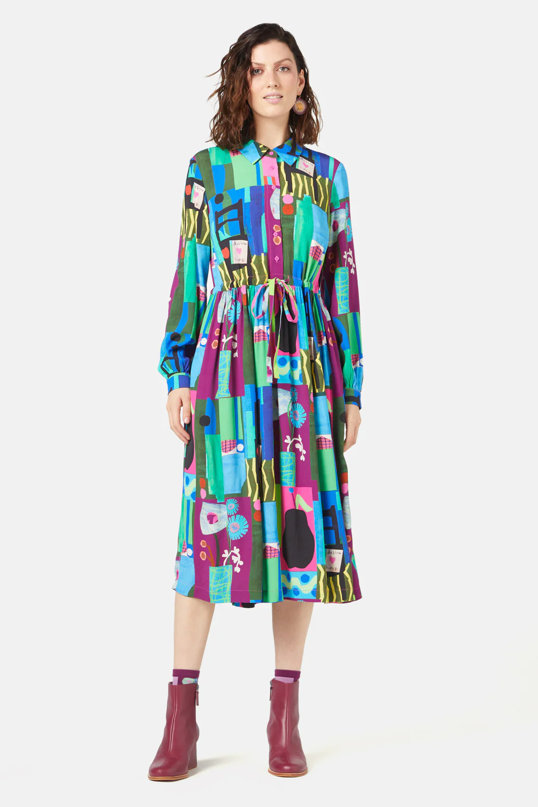 Collage Notes Dress