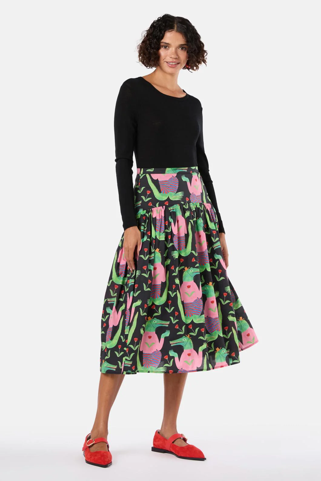 Chomp Midi Skirt
