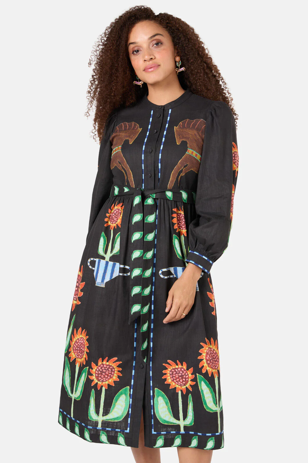 The Horses Midi Dress