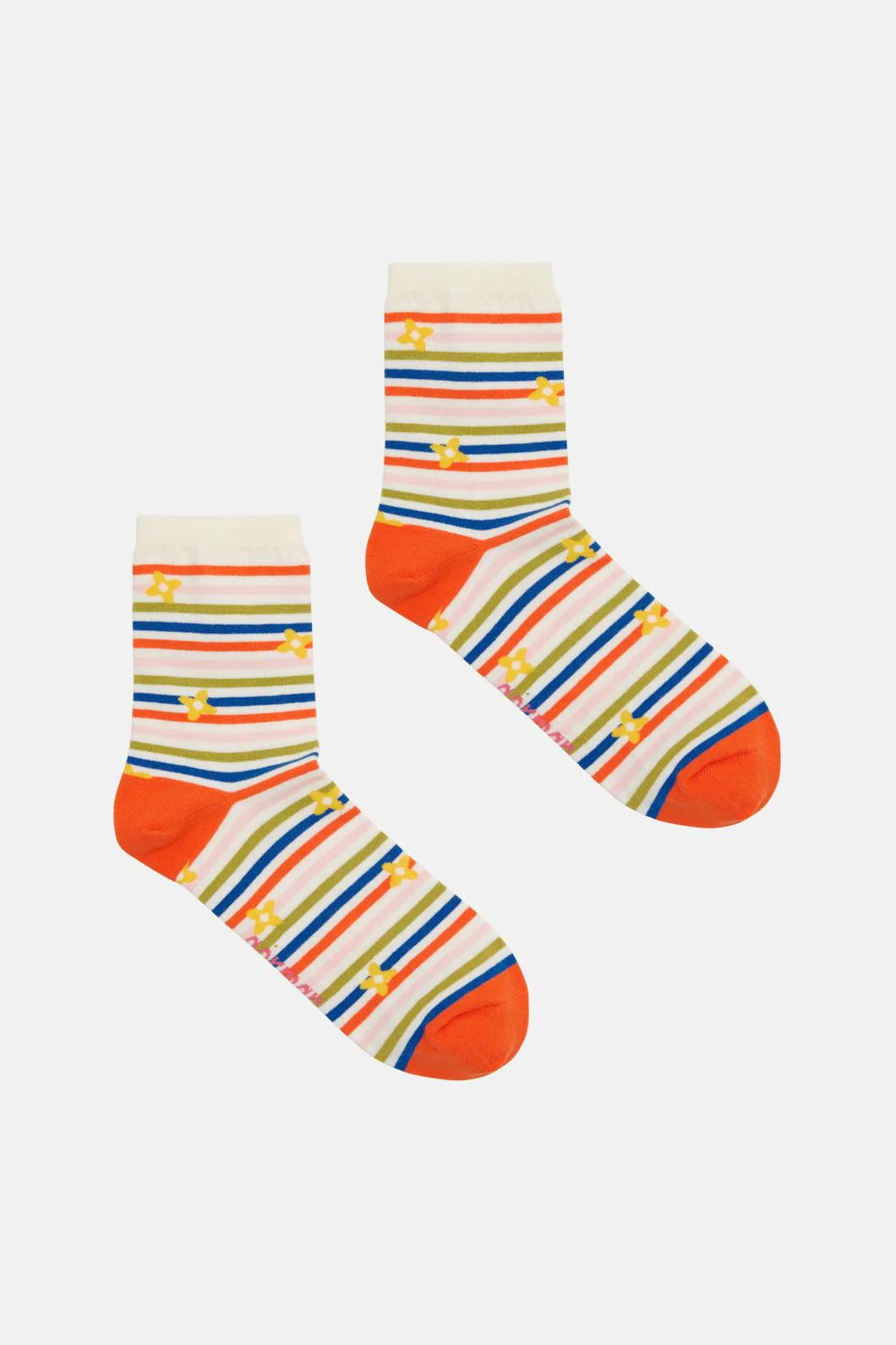 Flower Stripe Sock