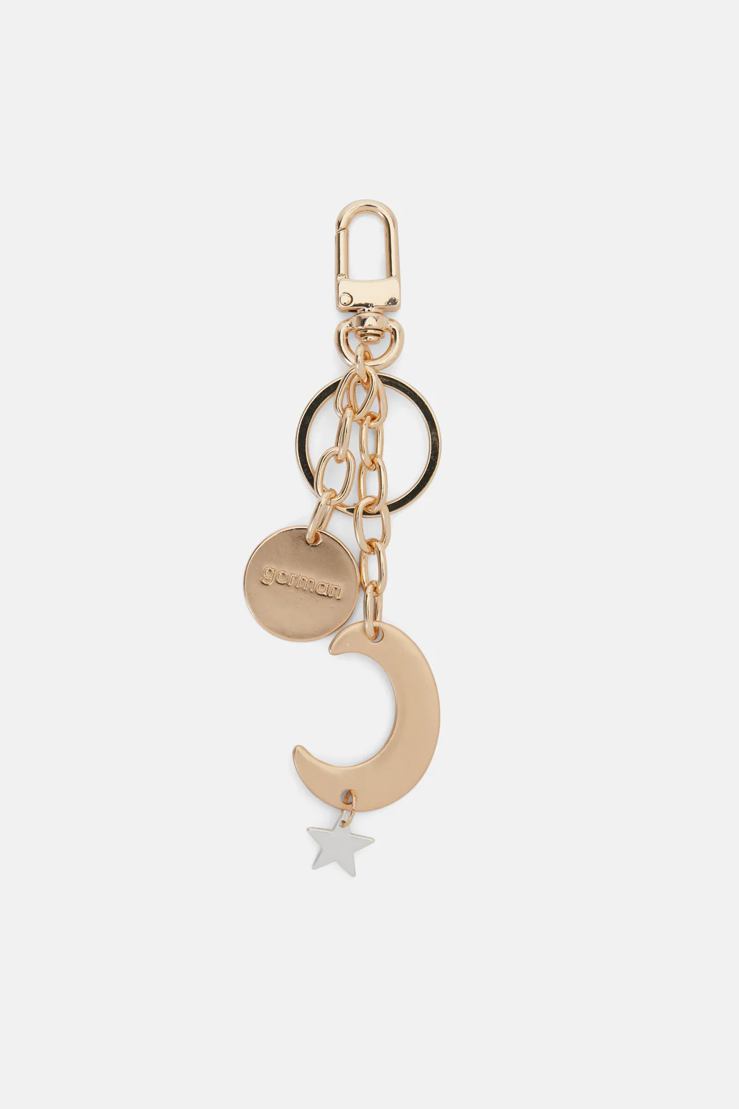 Moon Star Key Ring