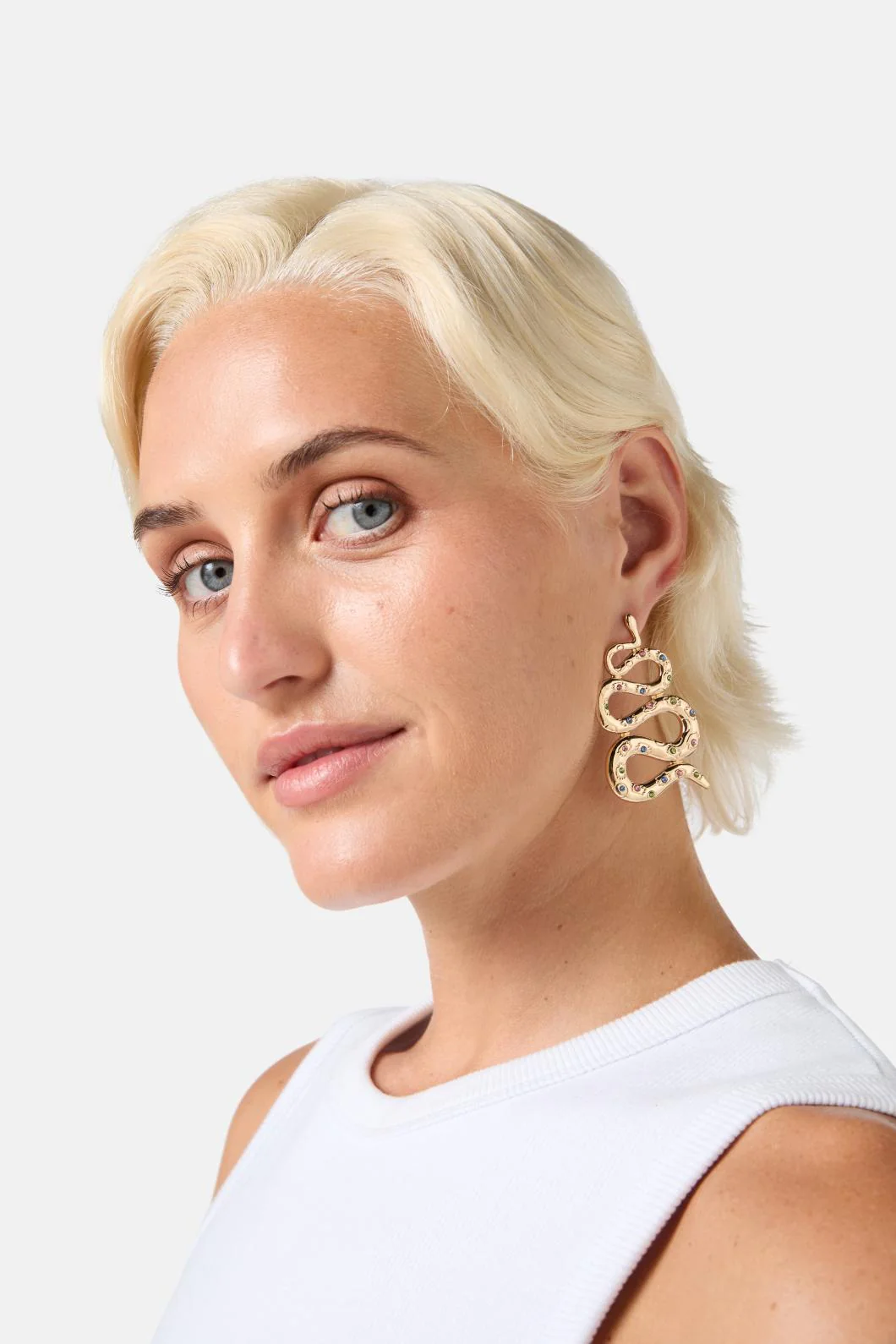 Snake Stamp Earring