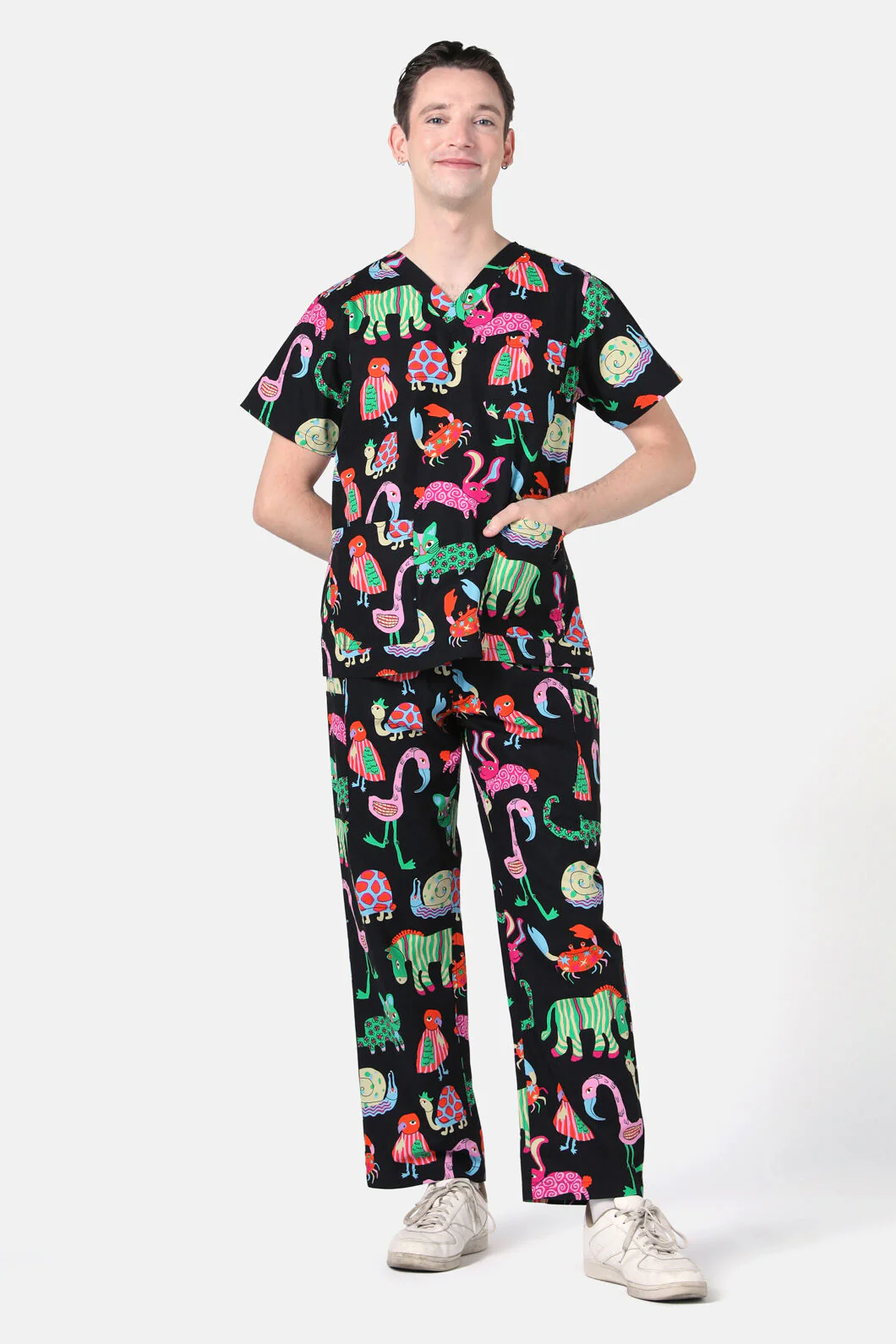 Animal Arc Scrub Set