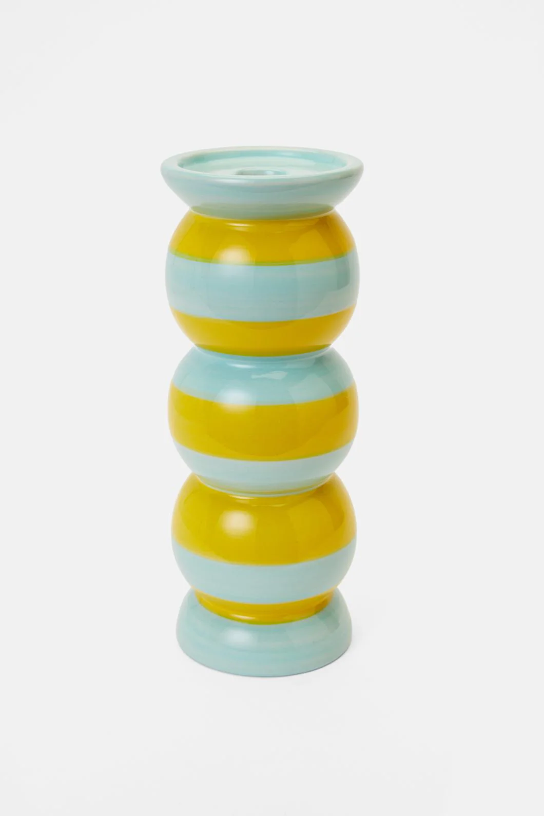 Stripe Candle Holder Lge