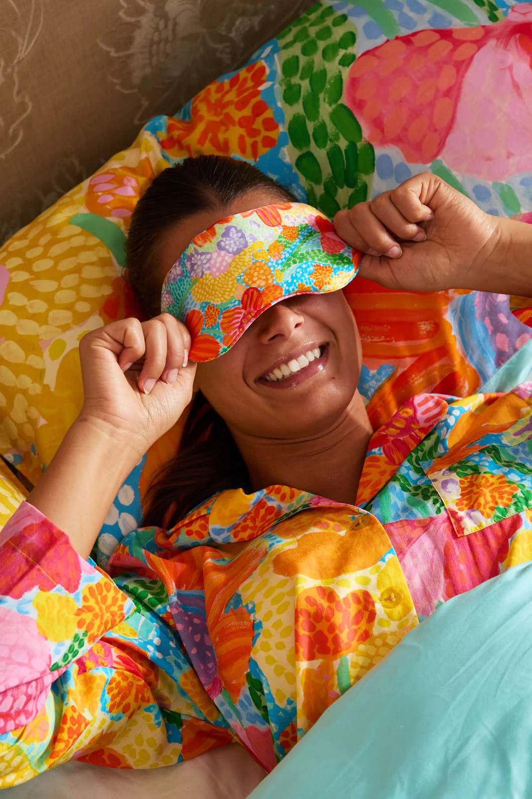 Spotted Flower Eye Mask