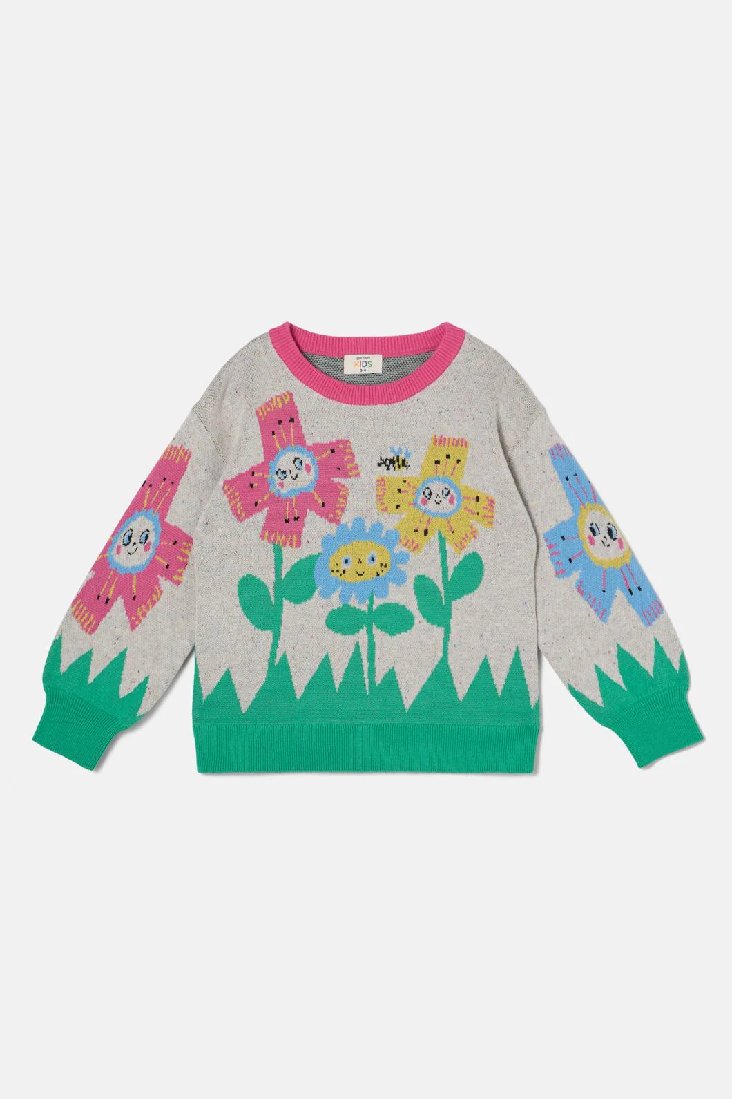 Happy Floral Kids Knit