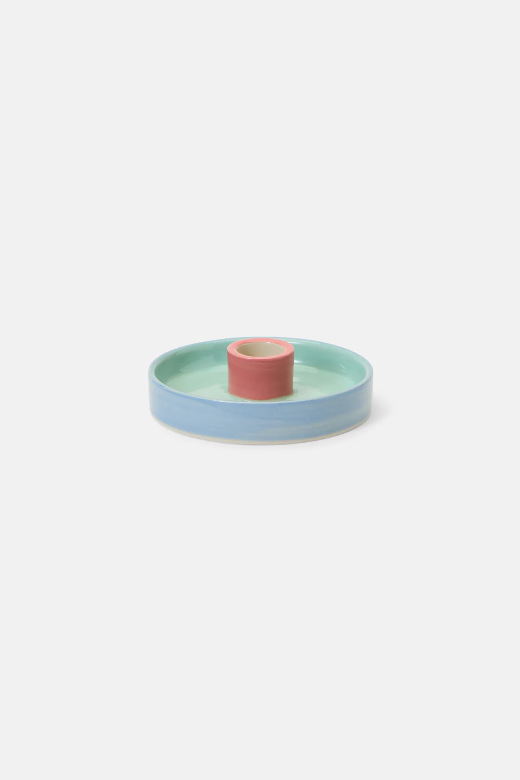 Rainbow Ceramic Candle Holder S/2