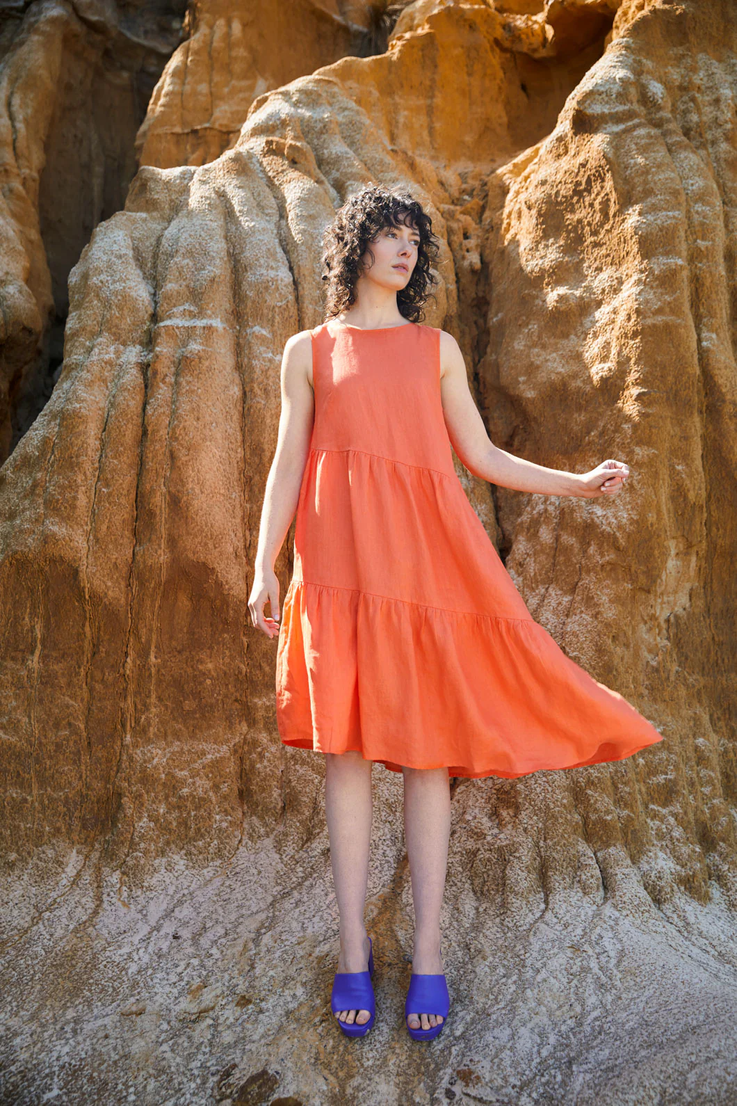 Mandarin Tiered Dress