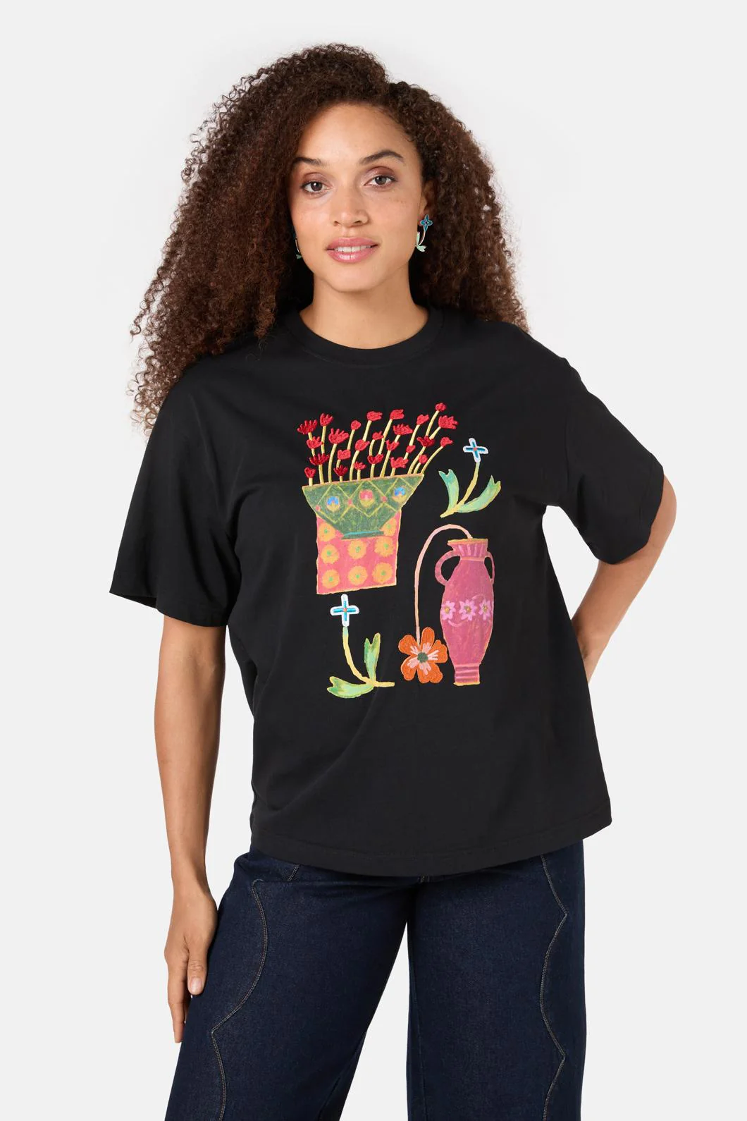 Amphora Placement Oversized Tee