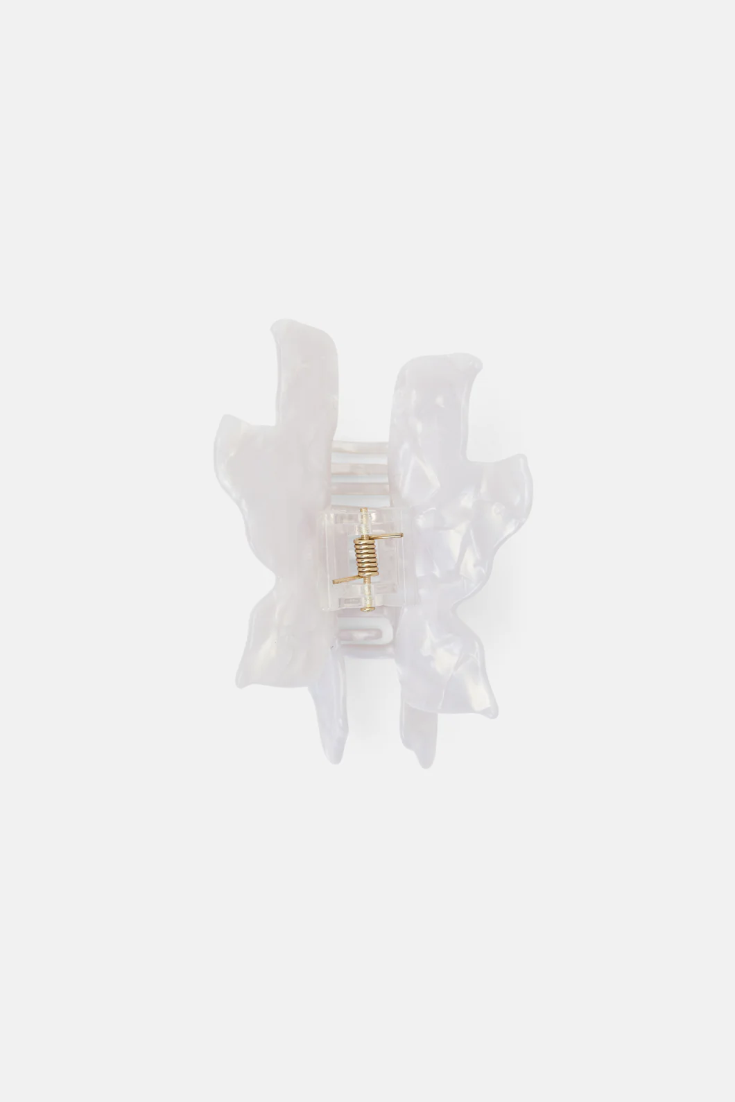 White Flower Hair Claw