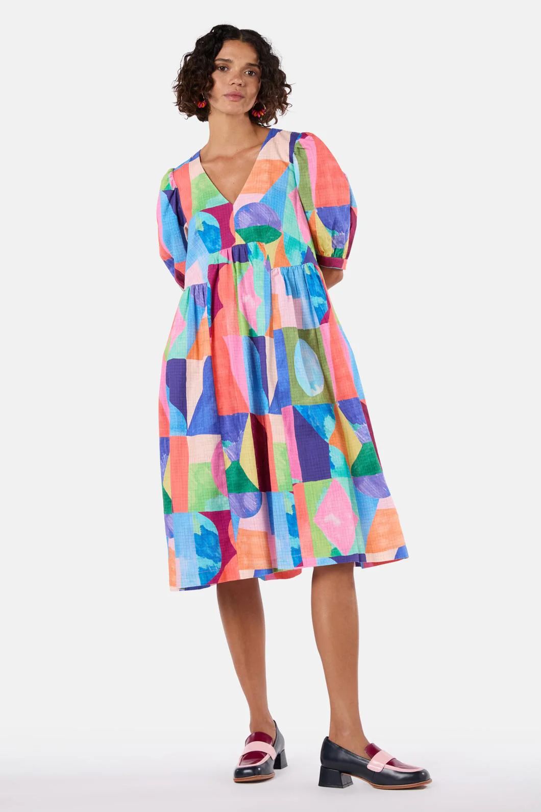 Cutting Shapes Smock Dress