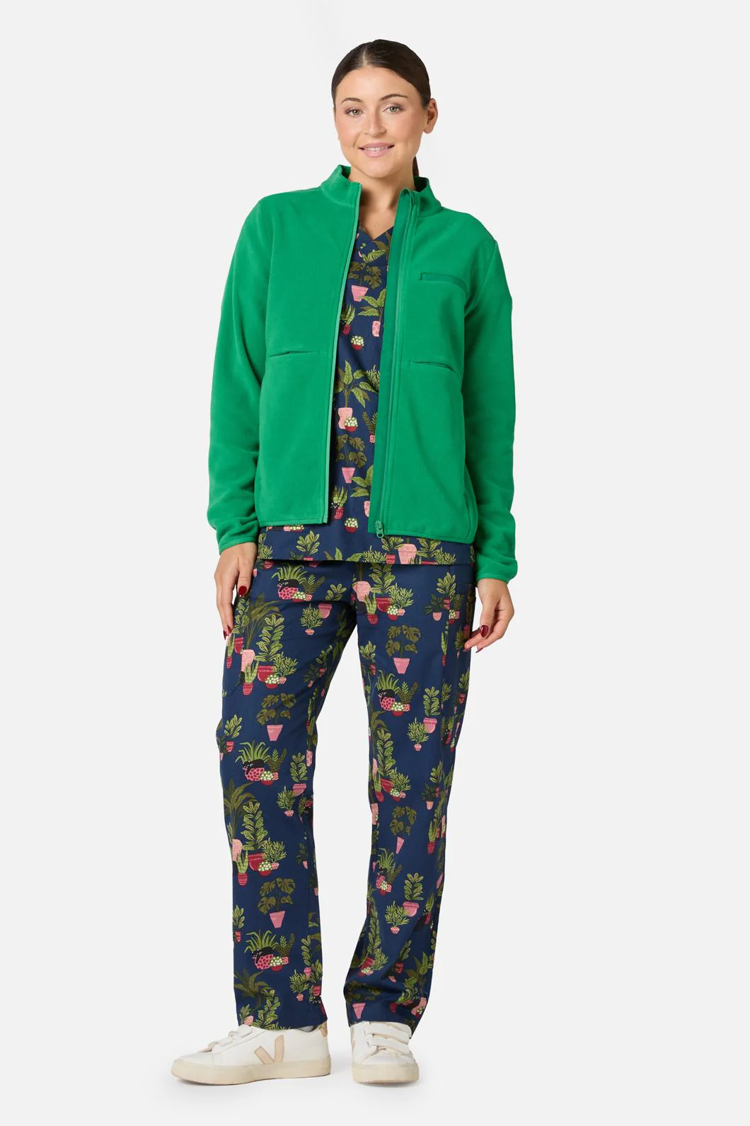 Scrubs Green Micro Polar Fleece Jkt