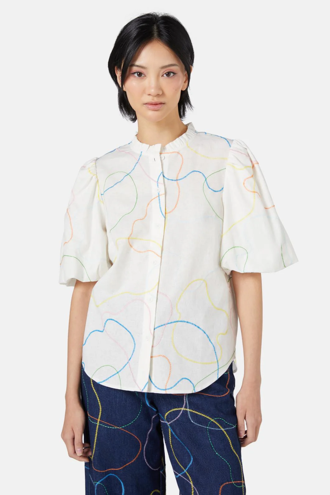 Taking A Trip Embroidered Shirt