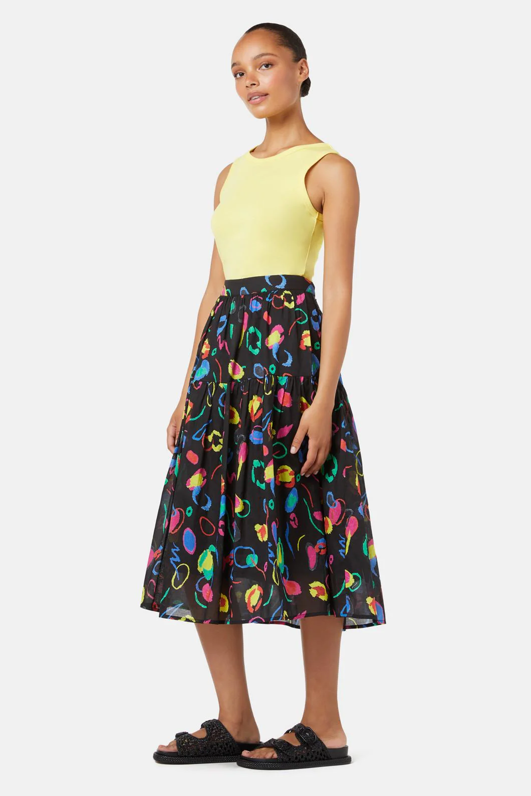Neon Scribble Party Skirt