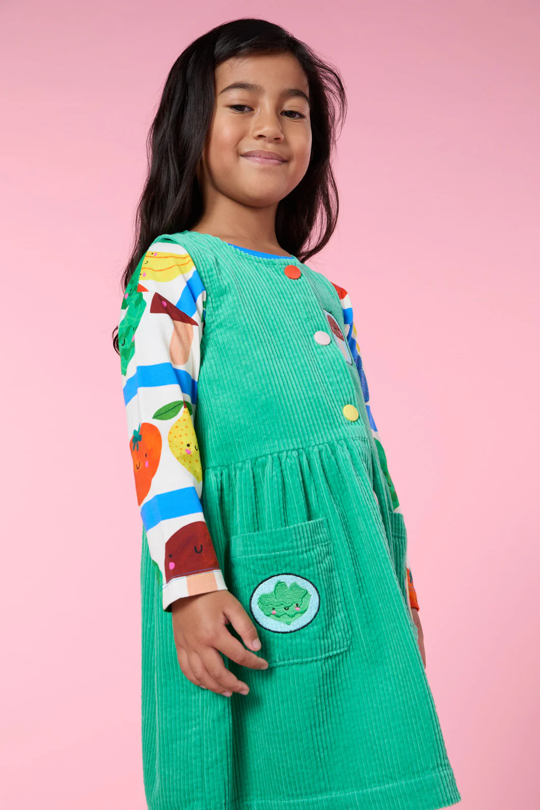 Veggies Kids LS Stripe Tee