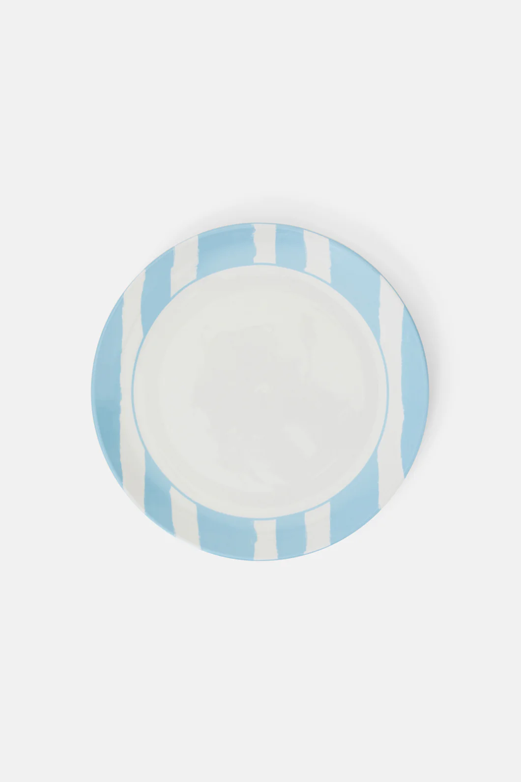 Stripe Blue Plate Lge